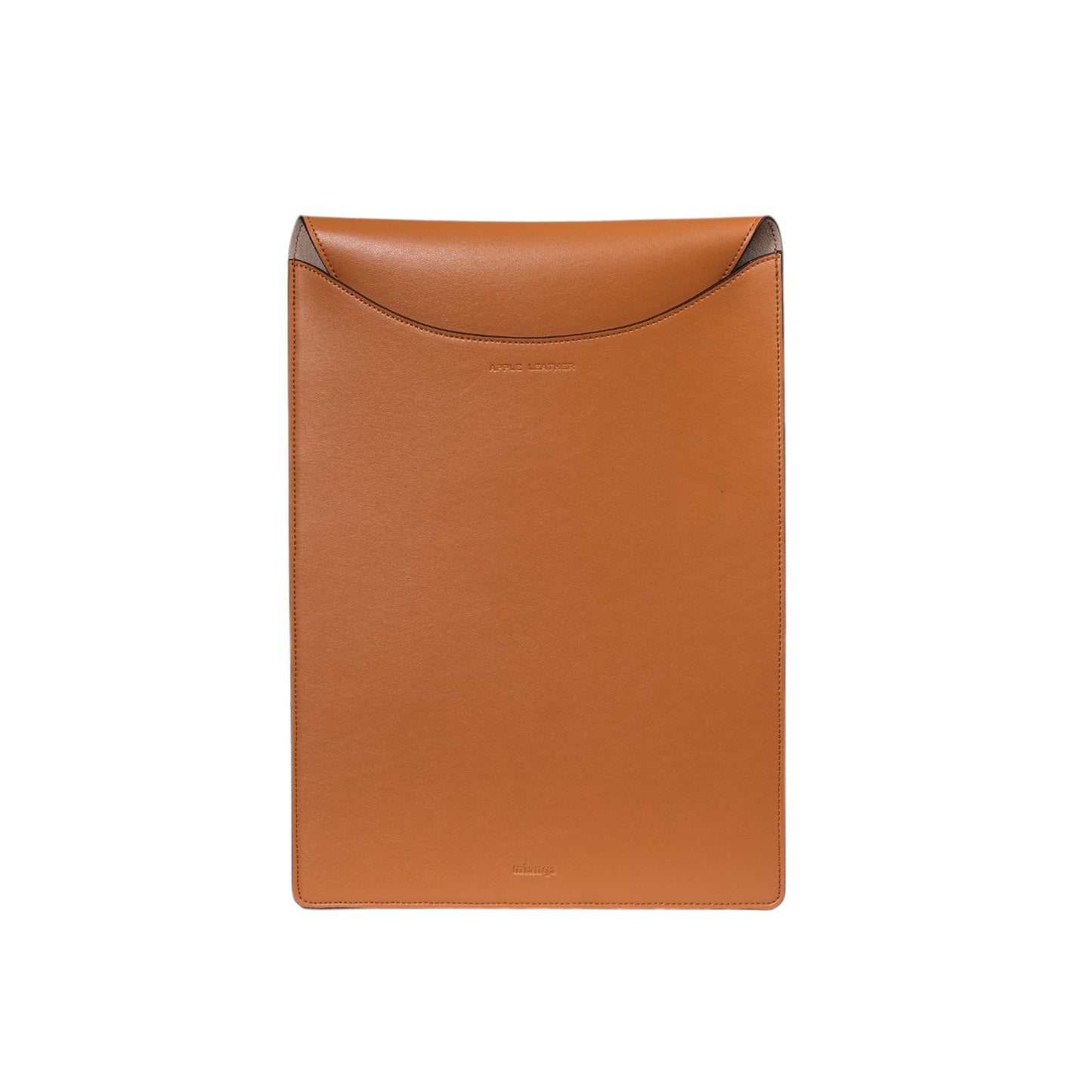 Vegan Apple Leather Laptop Sleeve Caramel