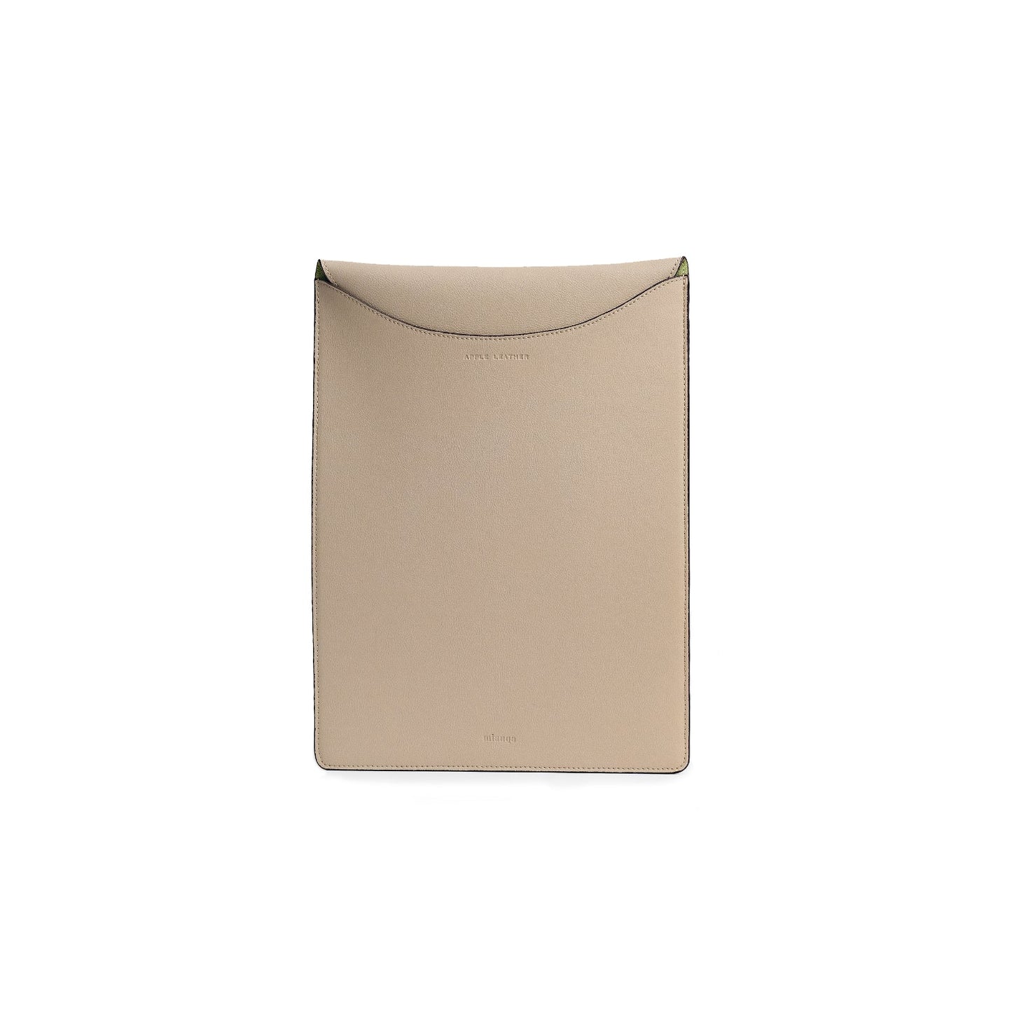 Vegan Apple Leather Laptop Sleeve Beige