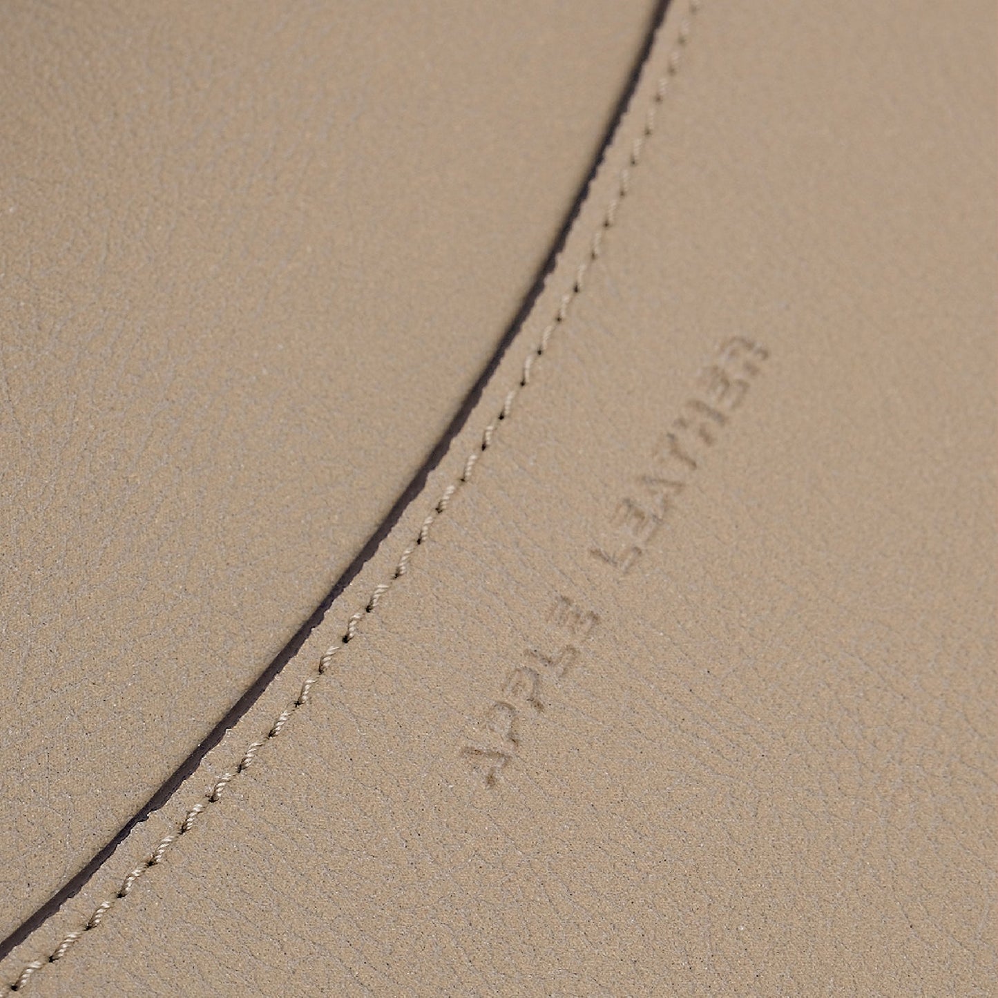 Vegan Apple Leather Laptop Sleeve Beige