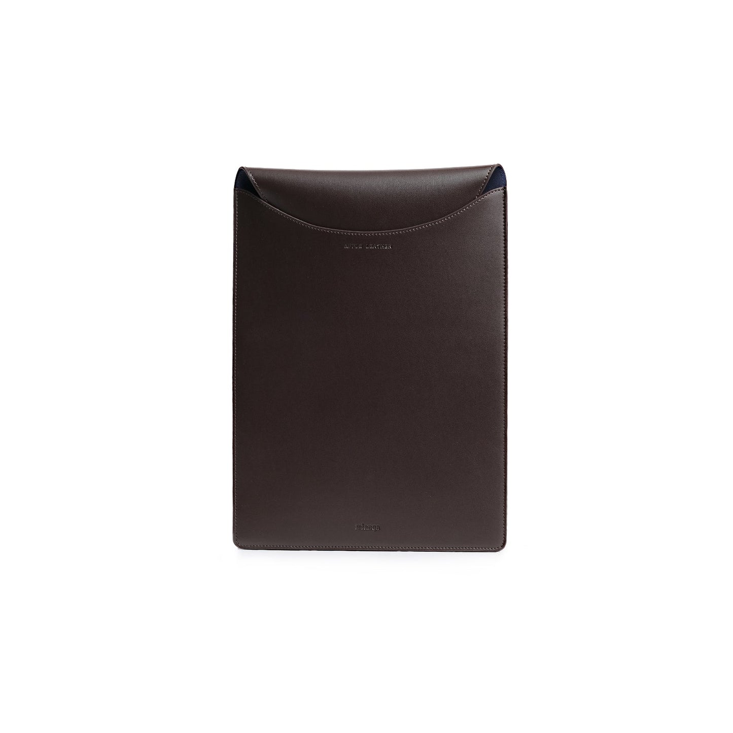 Vegan Apple Leather Laptop Sleeve Brown