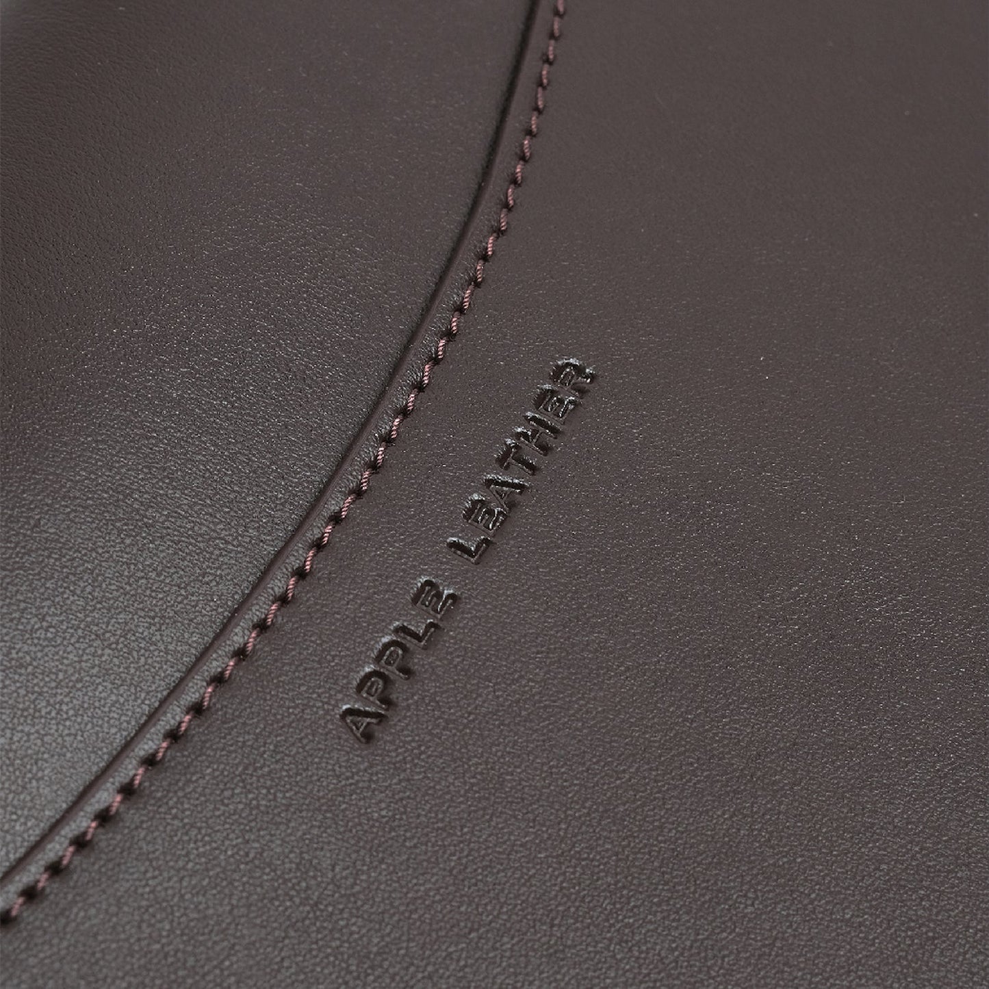 Vegan Apple Leather Laptop Sleeve Brown