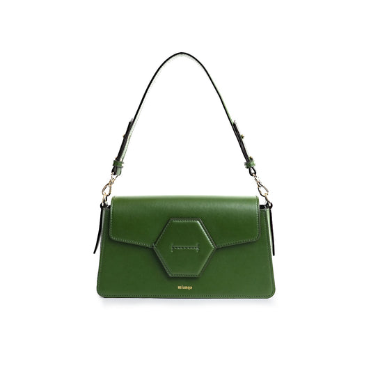 EUPHORBIA Vegan Cactus Leather Shoulder Bag Green